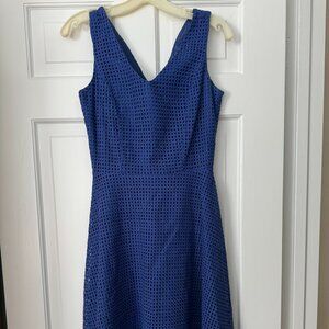 Blue eyelet dress